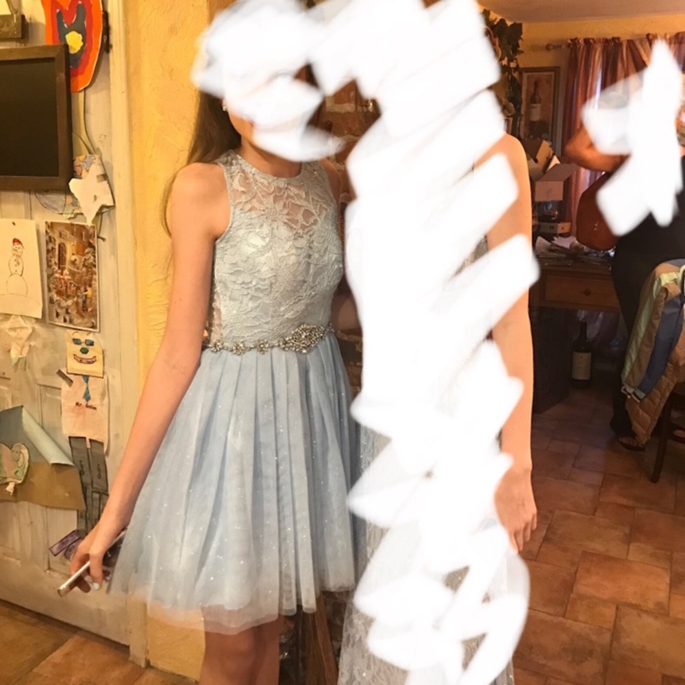 light blue prom/ homecoming dress